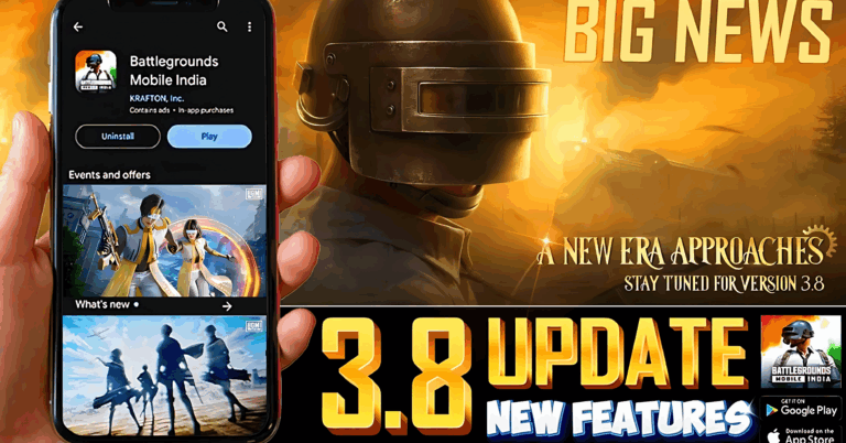 BGMI 3.8 Update: Heavy Stock, Attack Titans, Portable Meds & More – Full Patch Highlights!
